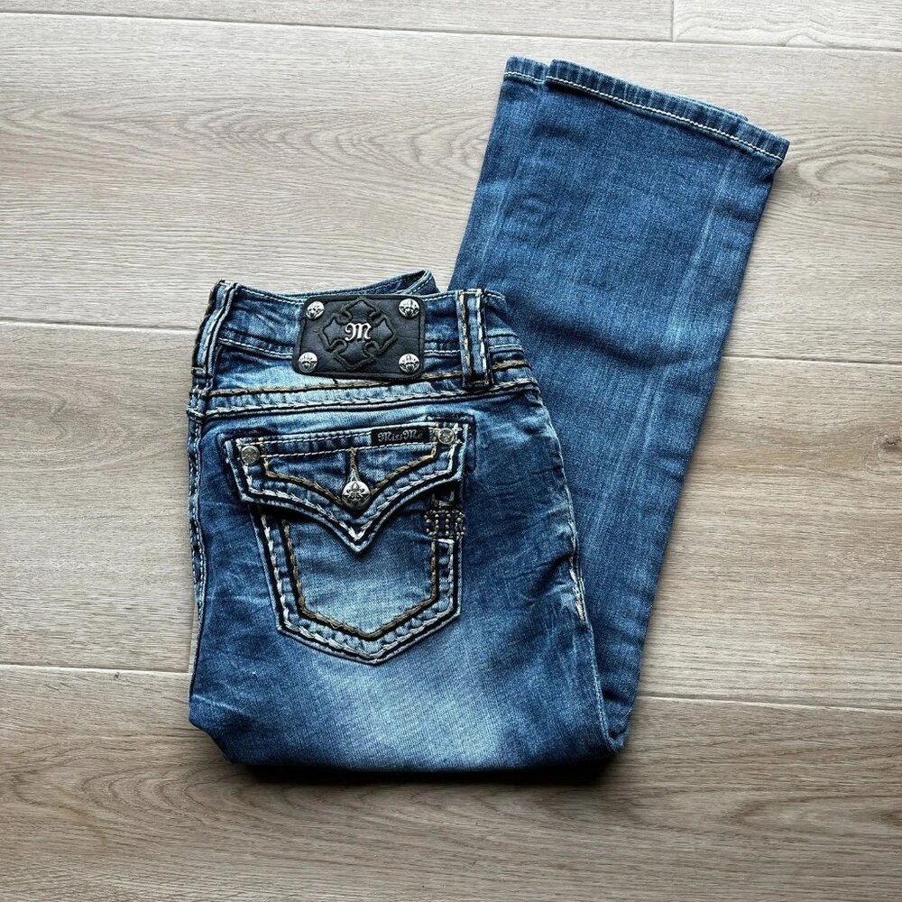 Lucky Brand ZOE High Rise Straight Jeans 2 26 Medium Blue Raw Hem 26 X 26.5 NWT - Picture 14 of 14